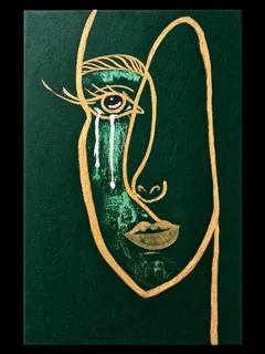 اشک زمرد | تابلو نقاشی رنگ روغن